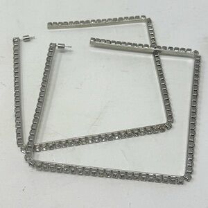 AREA NYC Jumbo Square Hoop Earrings